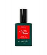 Manucurist Green Flash LED gel lak na nehty - Anemone (15 ml) - sytě červená sasanková barva