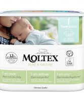 Moltex Ekoplenky Pure & Nature - pro novorozence (2-4 kg) (22 ks)