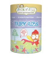 Jack n' Jill Zubní nit pro děti Fairy Floss (30 ks) - s dr��átkem ve tvaru žirafy