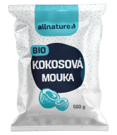 Allnature Kokosová mouka BIO - 500 g - bohatá na bílkoviny a vlákninu