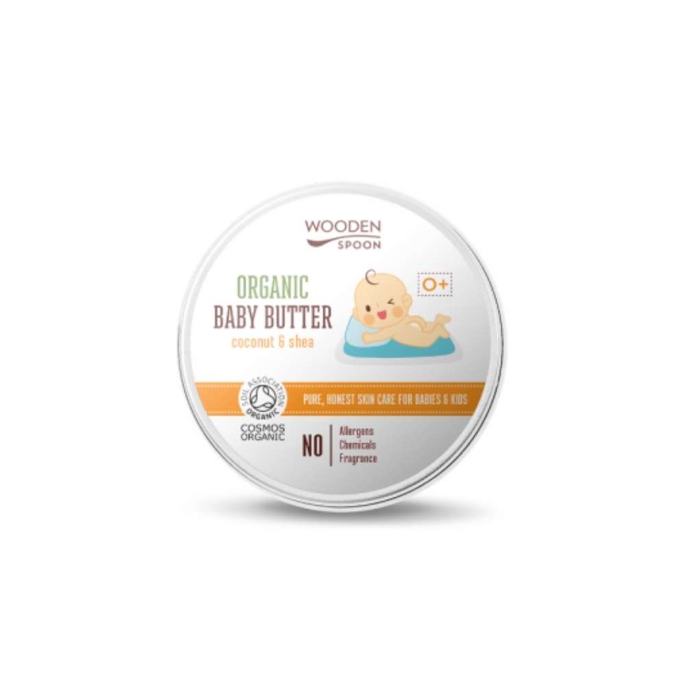 Wooden Spoon Dětské tělové máslo BIO - 15 ml - přírodní hydratace pro dětskou pokožku