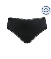 Anaé by Ecodis Menstruační kalhotky Panty na slabou menstruaci - černé - L - z certifikované biobavlny