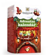 Sonnentor Adventní kalendář čajový BIO - 24 nálevových sáčků - v rozkládací ilustrované krabičce
