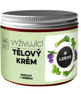 LEROS Tělový krém BIO (200 ml) - Bazalka & verbena - s olejem z vlašských ořechů a meruňky