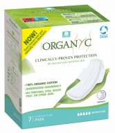 Organyc Noční vložky s křidélky extra silné prodloužené (7 ks) - z biobavlny