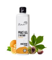 Natasha Prací gel z kaštanů Pomeranč - koncentrát - 500 ml - 33 pracích dávek v 500 ml