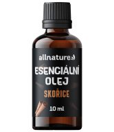 Allnature Esenciální olej Skořice (10 ml) - stimuluje a prohřívá