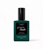 Manucurist Green Flash LED gel lak na nehty - Licorice (15 ml) - černá lékořicová barva