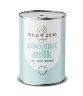 Wild & Coco Kokosové mléko 17% v konzervě BIO (400 ml) - ze zralých kokosů