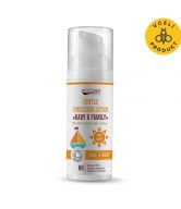 Wooden Spoon Opalovací tělové mléko Baby & Family SPF 30 BIO (50 ml) - voděodolné