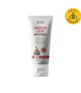 Wooden Spoon Opalovací tělové mléko v tubě Baby & Family SPF 50 BIO (100 ml) - pošk. obal - voděodolné