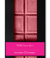 Benjamíssimo Čokoláda Very Berry s jahodou a malinou BIO (60 g) - alternativa bílé čokolády