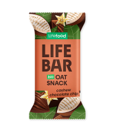Lifefood Lifebar Oat snack Chocolate Chip BIO (40 g) - bez lepku