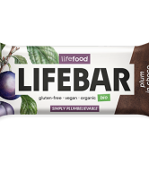 Lifefood Lifebar InChoco Tyčinka švestka RAW BIO (40 g) - bez přidaného cukru a sladidel