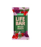 Lifefood Lifebar Oat snack Berry fusion BIO (40 g) - bez lepku