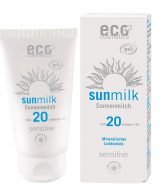 Eco Cosmetics Opalovací mléko SPF 20 Sensitive BIO (75 ml) - s přírodními minerálními filtry