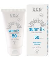Eco Cosmetics Opalovací mléko SPF 50 Sensitive BIO (75 ml) - s přírodními minerálními filtry