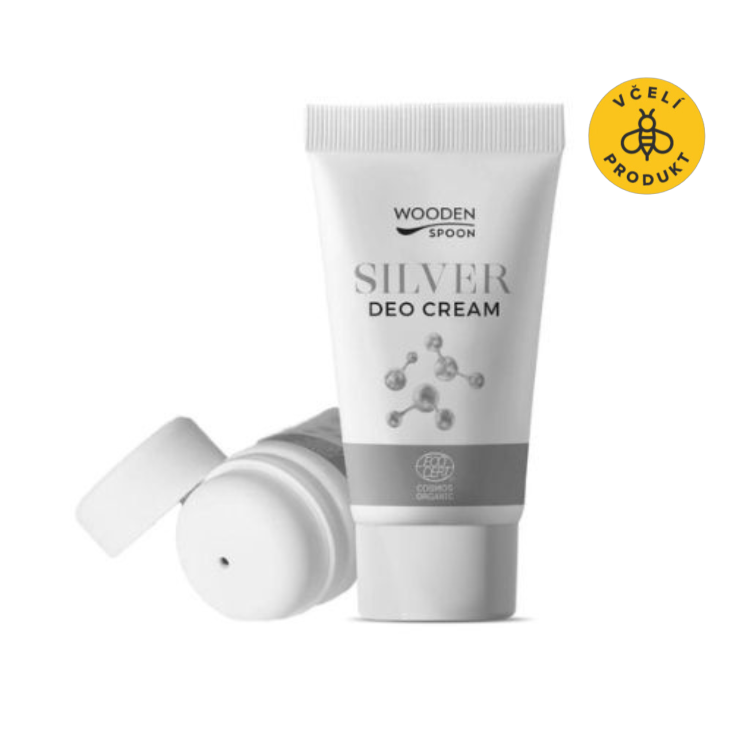 Wooden Spoon Krémový deodorant s mikrostříbrem a aplikátorem BIO (40 ml) - unisex vůně
