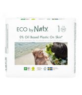 Eco by Naty Ekoplenky pro novorozence 1 (2 - 5 kg) (25 ks) - z 55-60 % rozložitelné