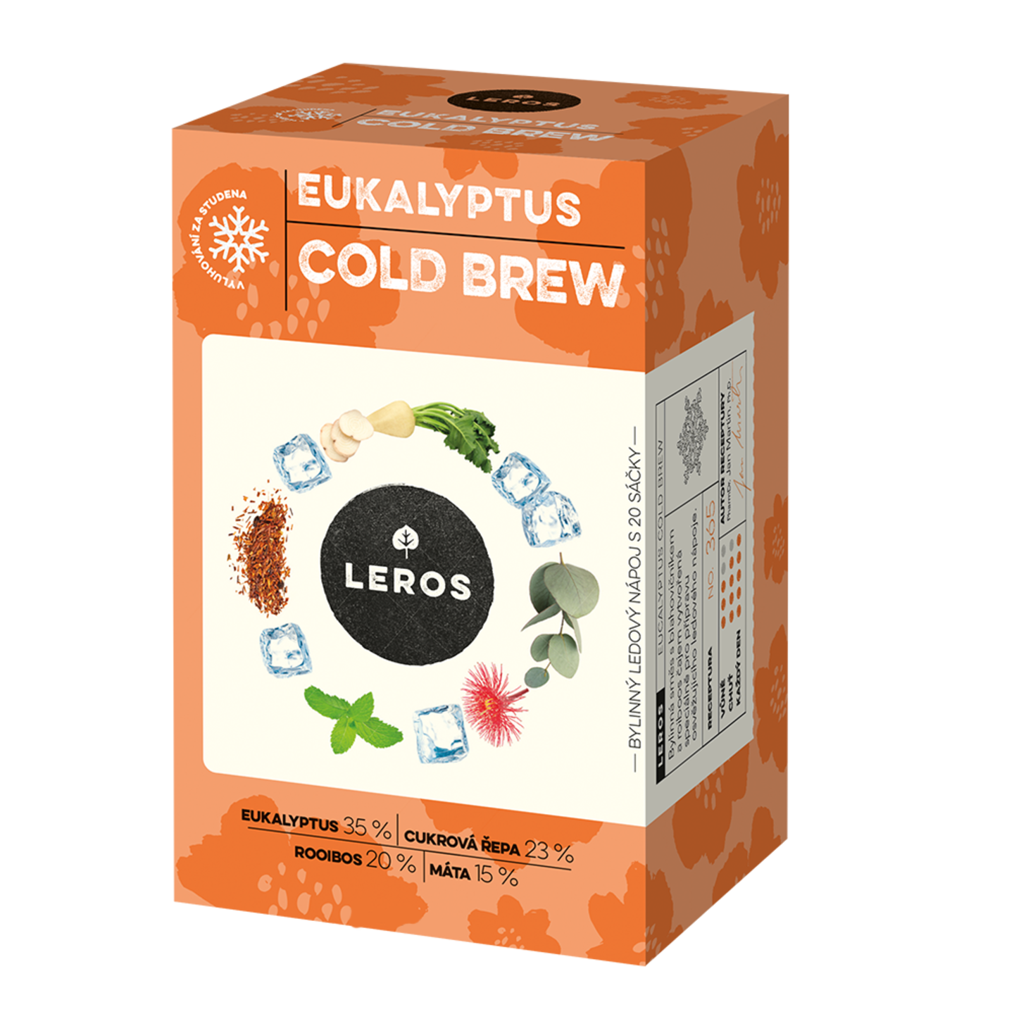 LEROS Bylinná směs Eukalyptus Cold Brew – nálev. sáčky (20 x 1 LEROS Bylinná směs Eukalyptus Cold Brew - nálev. sáčky (20 x 1