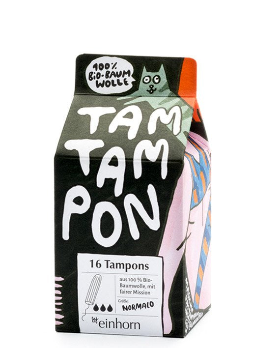 Einhorn Tampony TamTampon Normalo (16 ks) – hypoalergenní z bio bavlny Einhorn Tampony TamTampon Normalo (16 ks) - hypoalergenní z bio bavlny