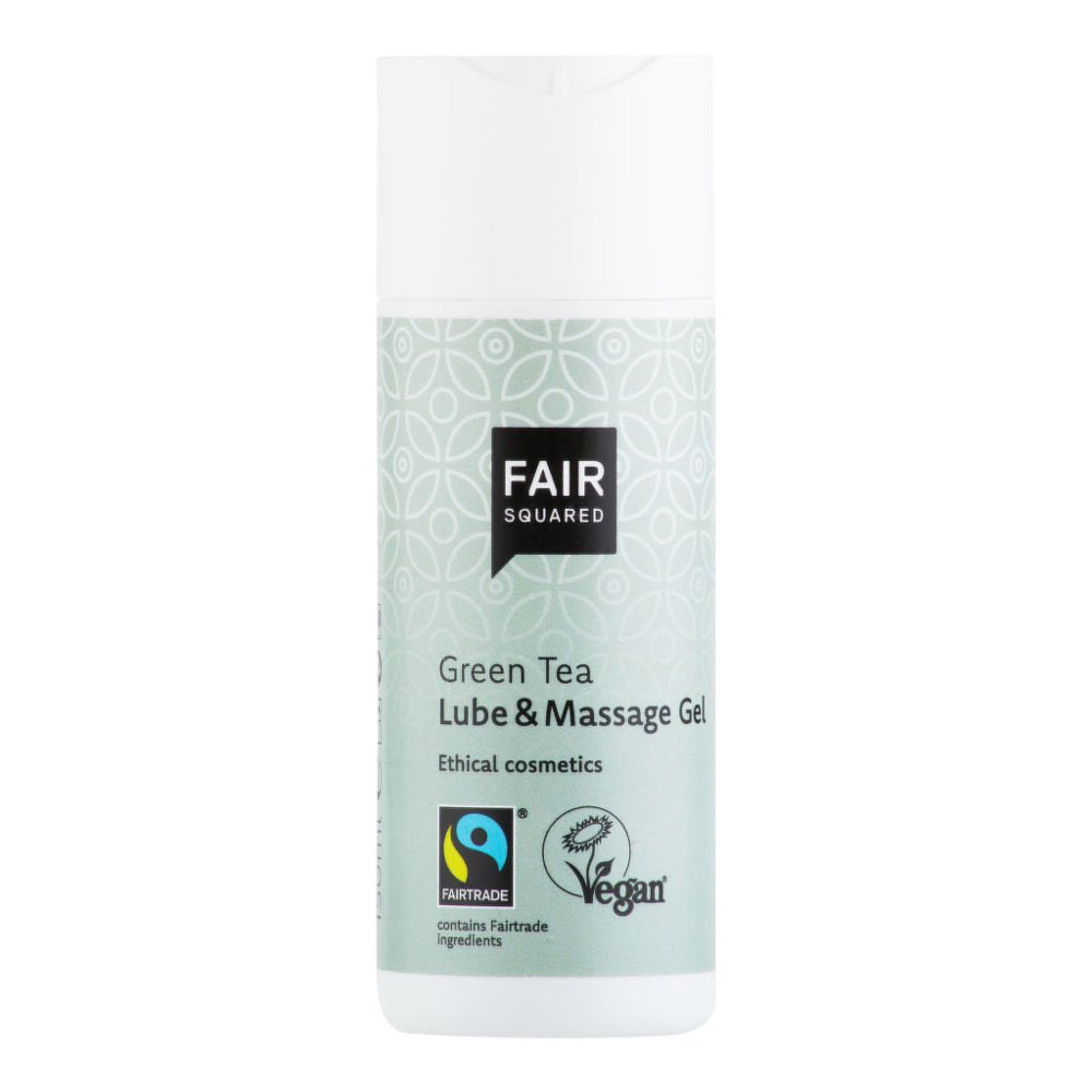 Fair Squared Lubrikační a masážní gel se zeleným čajem – 150 ml – veganský a fair trade Fair Squared Lubrikační a masážní gel se zeleným čajem - 150 ml - veganský a fair trade
