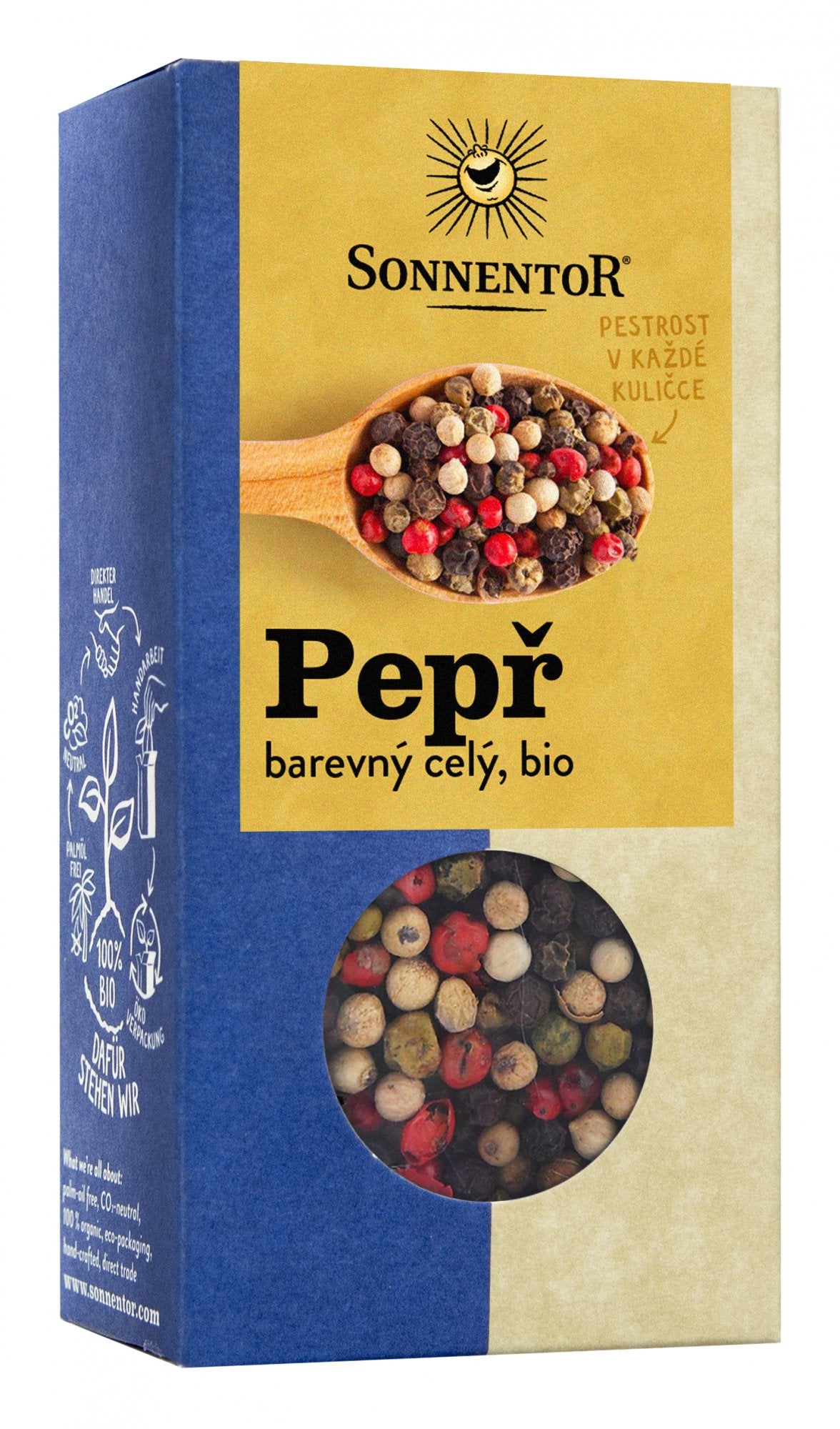 Sonnentor Pepř barevný BIO – celý (50 g) – pepř černý Sonnentor Pepř barevný BIO - celý (50 g) - pepř černý