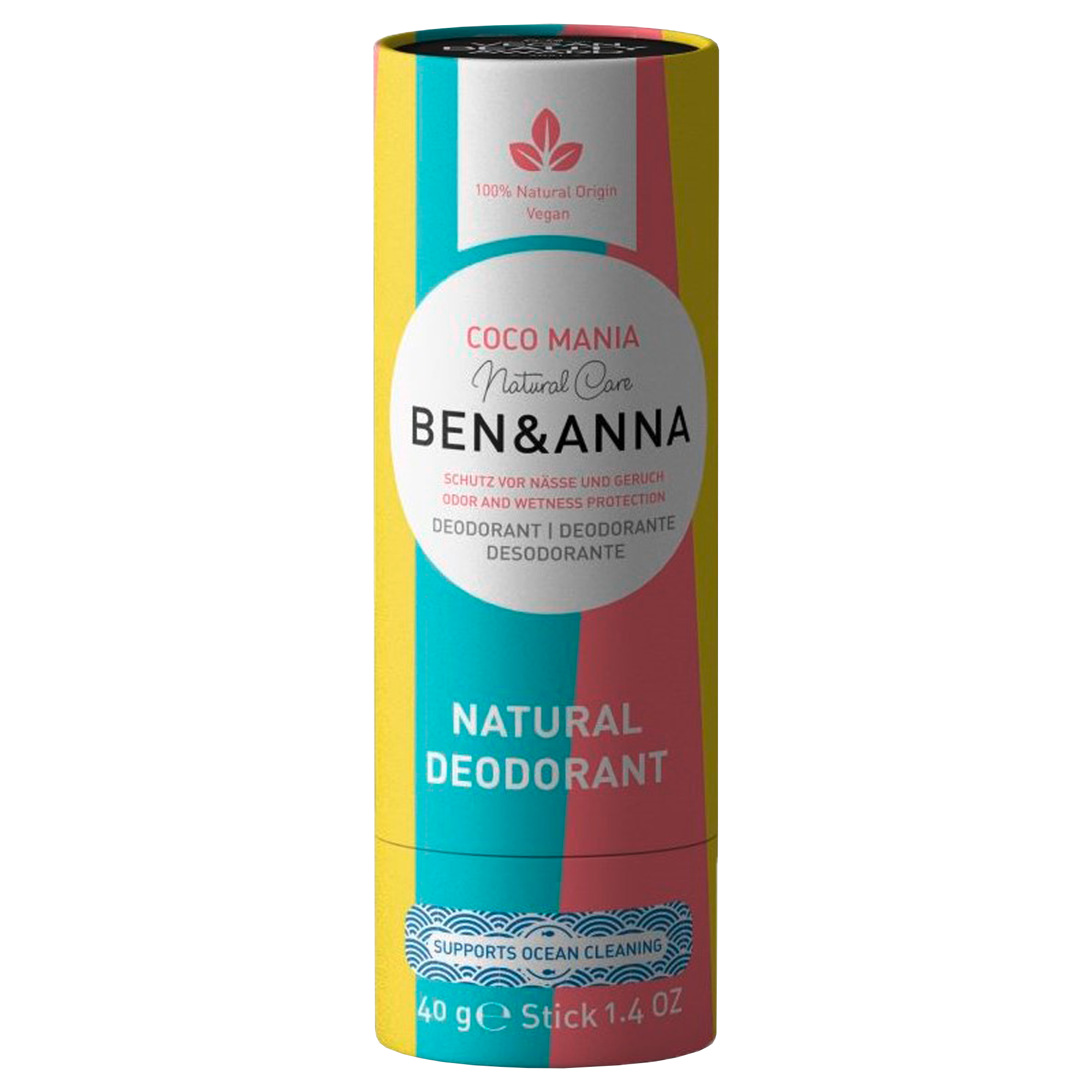 Ben & Anna Tuhý deodorant (40 g) – Kokos Ben & Anna Tuhý deodorant (40 g) - Kokos