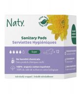 Naty Dámské vložky s křidélky - super (12 ks) - savost 4 kapičky