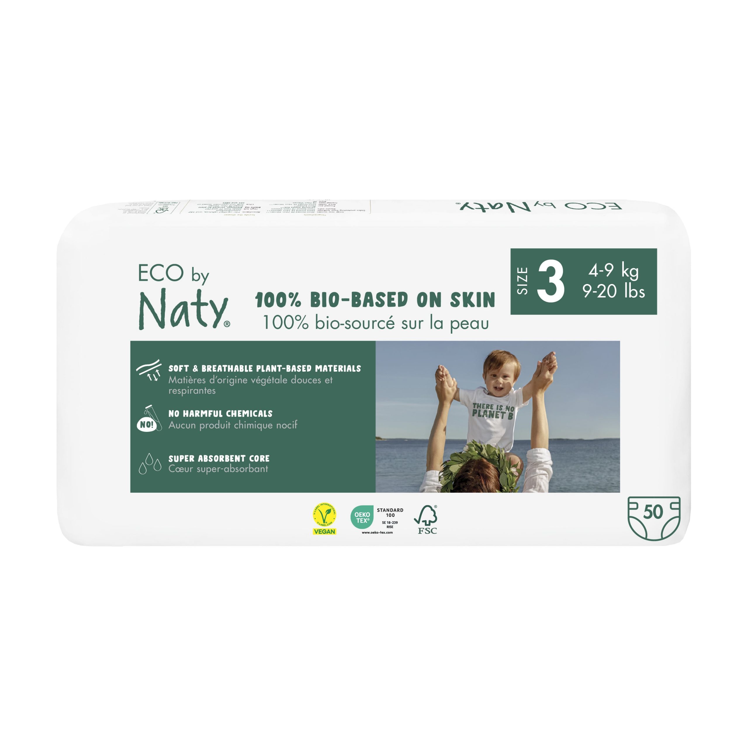 Naty Ekoplenky Midi 3 (4 – 9 kg) (50 ks) – z 55-60 % rozložitelné Naty Ekoplenky Midi 3 (4 - 9 kg) (50 ks) - z 55-60 % rozložitelné
