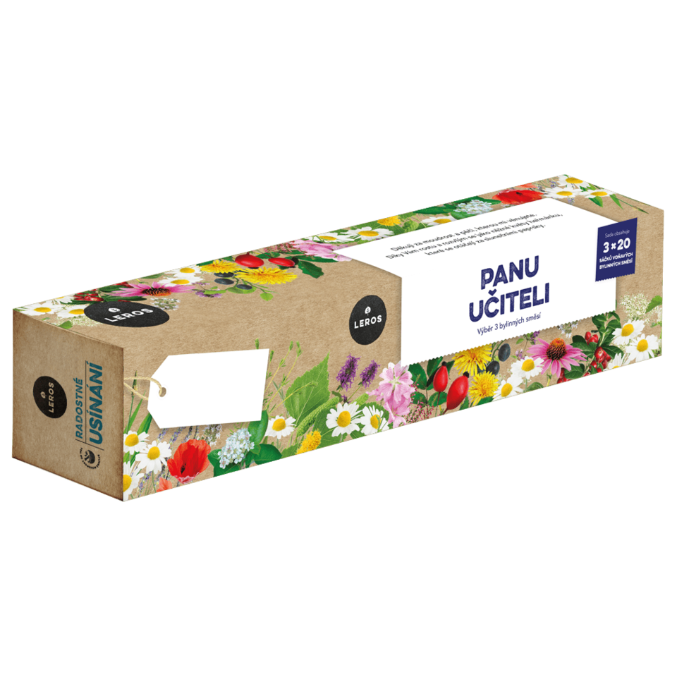 LEROS Dárková sada (3 x 20 nálev. sáčků) – Panu učiteli – ideální dárek ke konci škol. roku LEROS Dárková sada (3 x 20 nálev. sáčků) - Panu učiteli - ideální dárek ke konci škol. roku