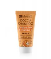 laSaponaria Sprchový gel a šampon 2v1 s BIO pomerančem a vit. C pro celou rodinu - 30 ml - se sladkou a povzbuzující vůní