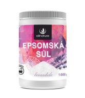 Allnature Epsomská sůl Levandule - 1 kg - pro uvolnění a zklidnění