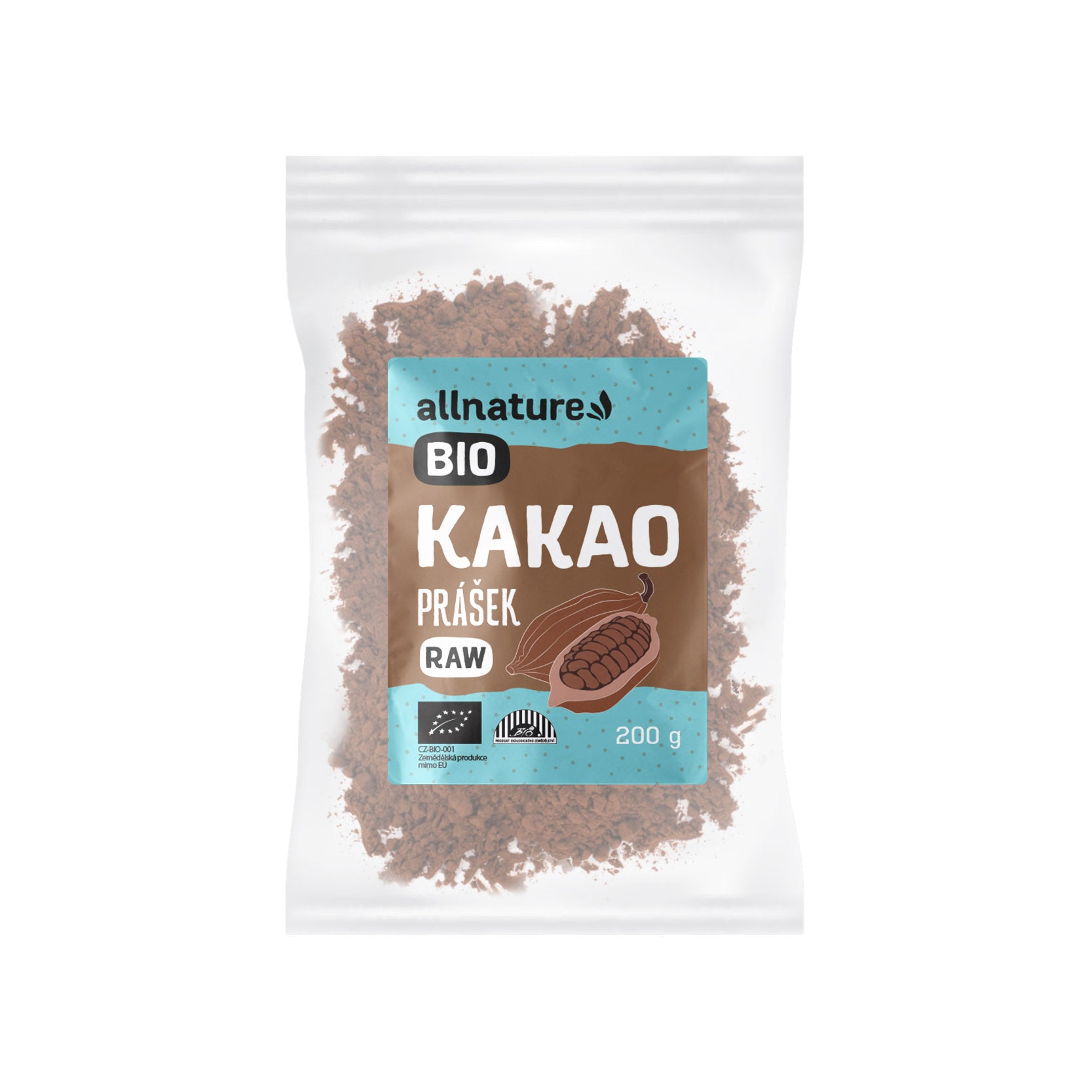 Allnature Kakaový prášek BIO RAW (200 g) – bohatý na minerály Allnature Kakaový prášek BIO RAW (200 g) - bohatý na minerály