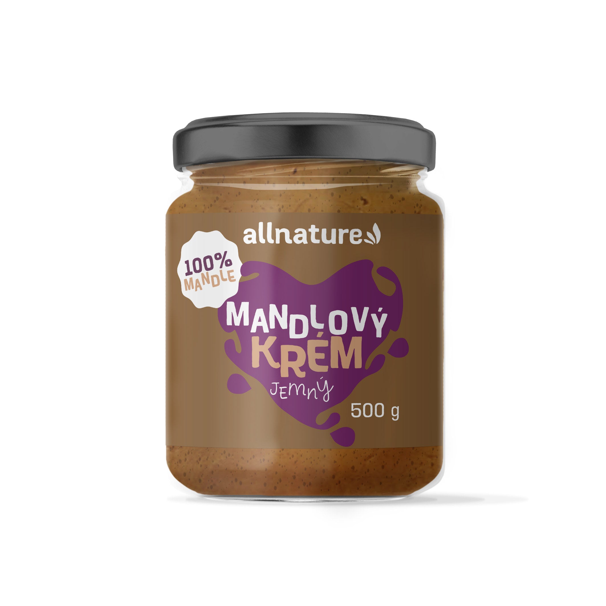 Allnature Mandlový krém (500 g) – jemně namleté neloupané mandle Allnature Mandlový krém (500 g) - jemně namleté neloupané mandle