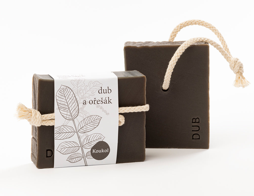 Mýdlárna Koukol Tuhé mýdlo detoxikační – Dub a ořešák (80 g) – hojí a zklidňuje Mýdlárna Koukol Tuhé mýdlo detoxikační - Dub a ořešák (80 g) - hojí a zklidňuje