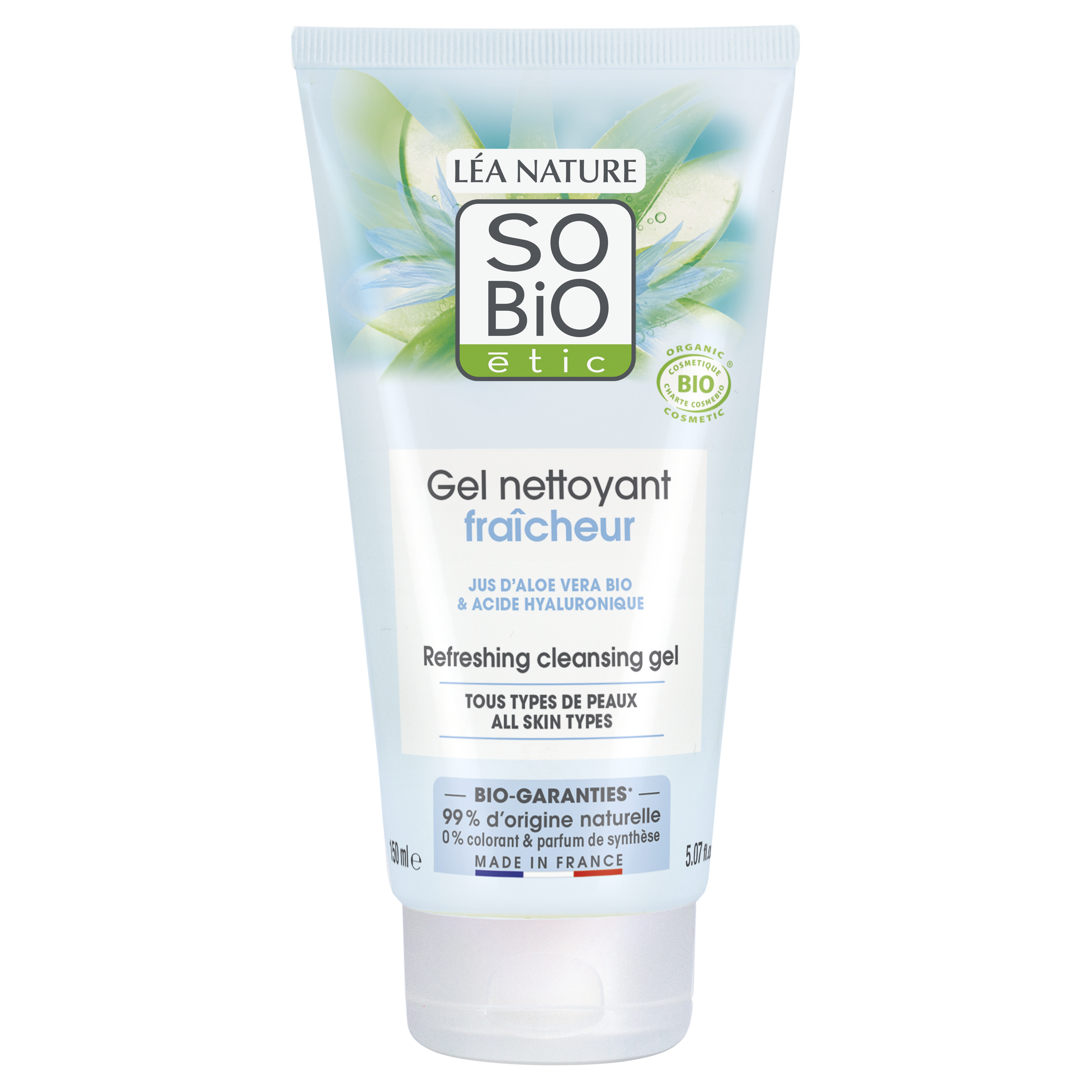SO’BiO étic Gel mycí hydratační Aloe vera BIO (150 ml) – pro všechny typy pleti SO’BiO étic Gel mycí hydratační Aloe vera BIO (150 ml) - pro všechny typy pleti