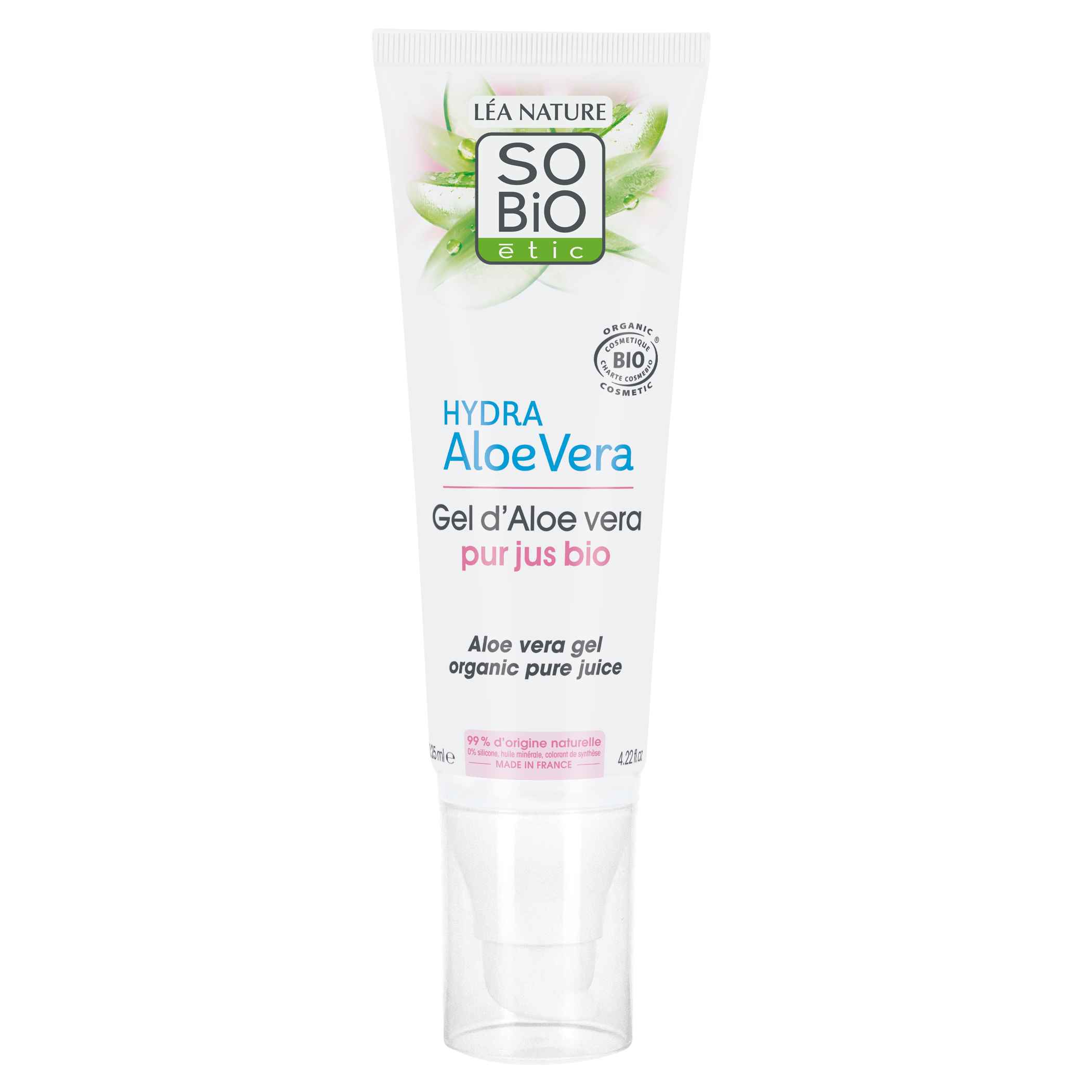 SO’BiO étic Aloe vera gel – hypoalergenní BIO (125 ml) – intenzivní hydratace a zklidnění pokožky SO’BiO étic Aloe vera gel - hypoalergenní BIO (125 ml) - intenzivní hydratace a zklidnění pokožky