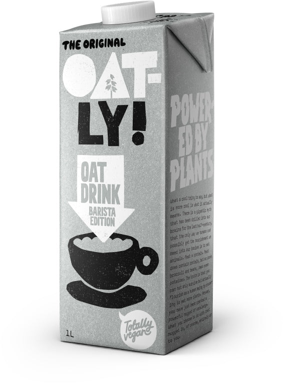 Oatly! Ovesný nápoj Barista – 1 l – krémová pěna i bez mléka Oatly! Ovesný nápoj Barista - 1 l - krémová pěna i bez mléka