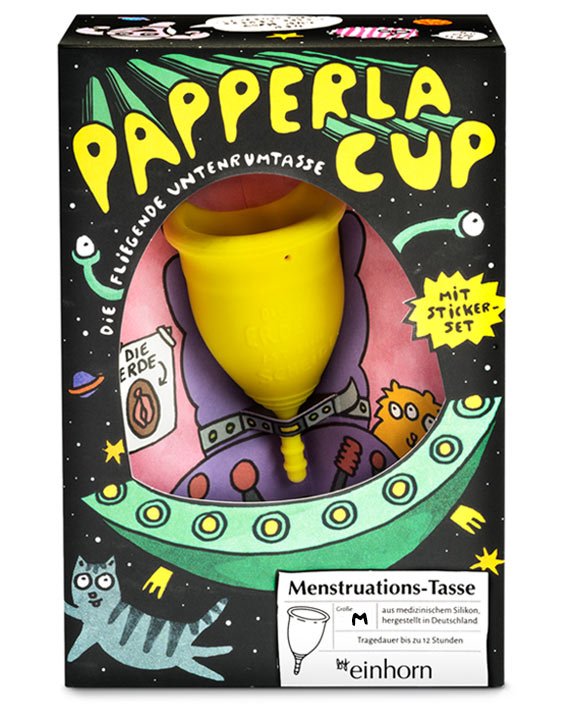 Einhorn Menstruační kalíšek Papperlacup – M Einhorn Menstruační kalíšek Papperlacup - M