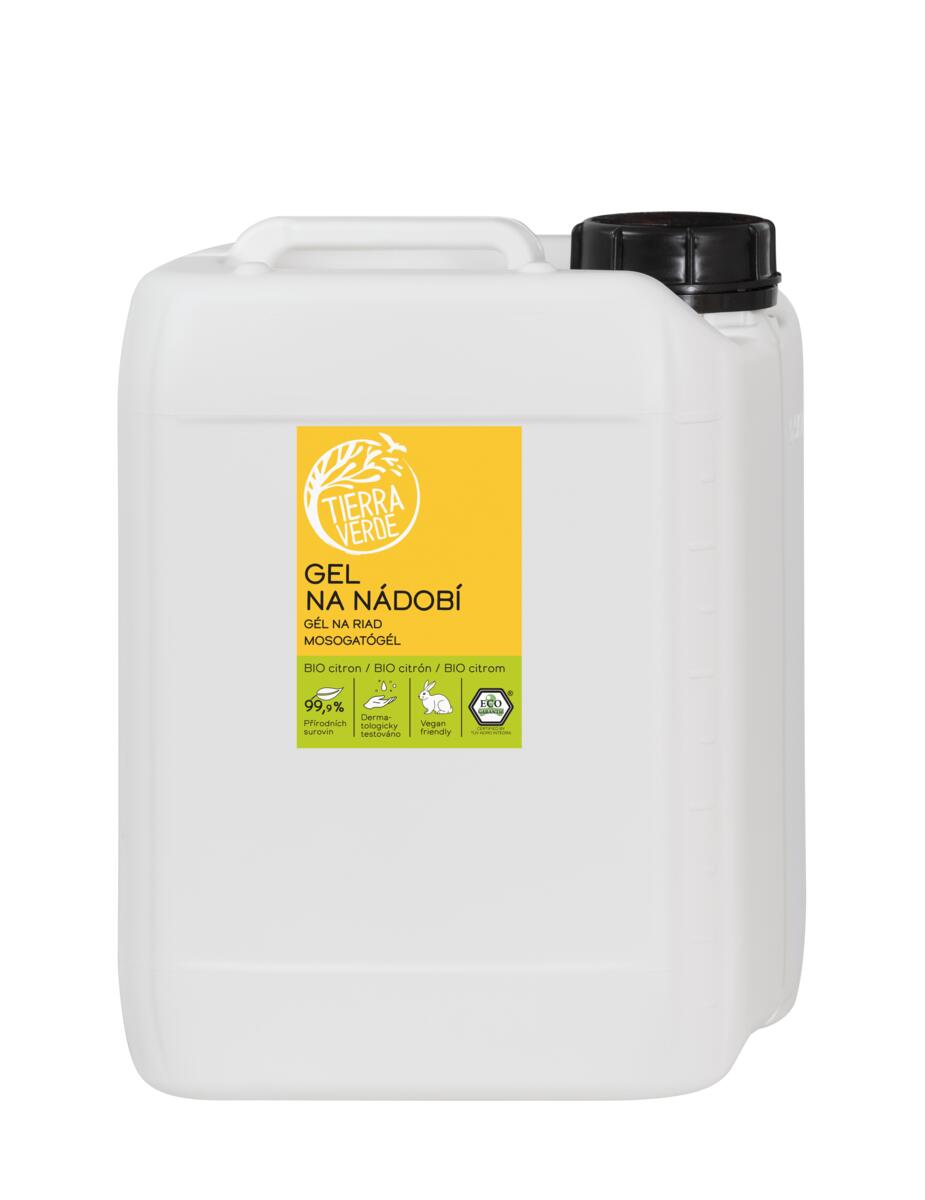 Tierra Verde Gel na nádobí – BIO citron – 5 l Tierra Verde Gel na nádobí - BIO citron - 5 l