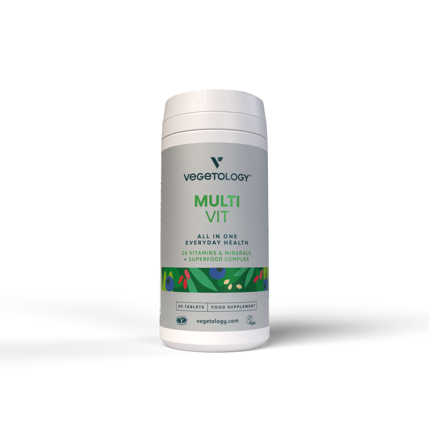 Vegetology MultiVit Multivitamin s minerály (60 tablet) – s výtažky ze superfoods Vegetology MultiVit Multivitamin s minerály (60 tablet) - s výtažky ze superfoods