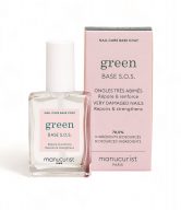 Manucurist Green Podkladový schnoucí lak pro velmi zničené nehty SOS Base (15 ml) - rychlá pomoc pro poškozené nehty