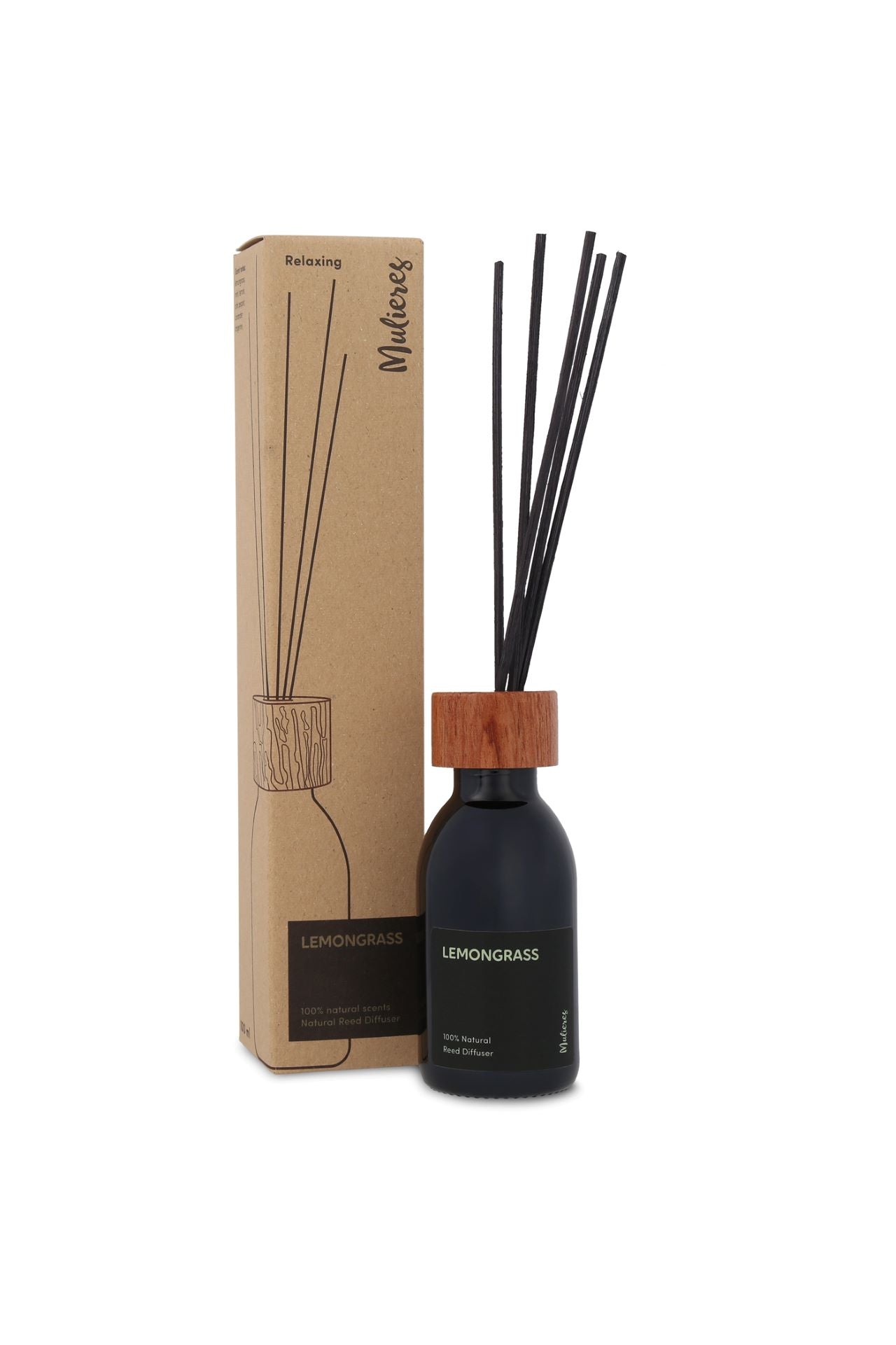 Mulieres Přírodní aroma difuzér s tyčinkami – citronová tráva (100 ml) – vydrží vonět až 3 měsíce Mulieres Přírodní aroma difuzér s tyčinkami - citronová tráva (100 ml) - vydrží vonět až 3 měsíce