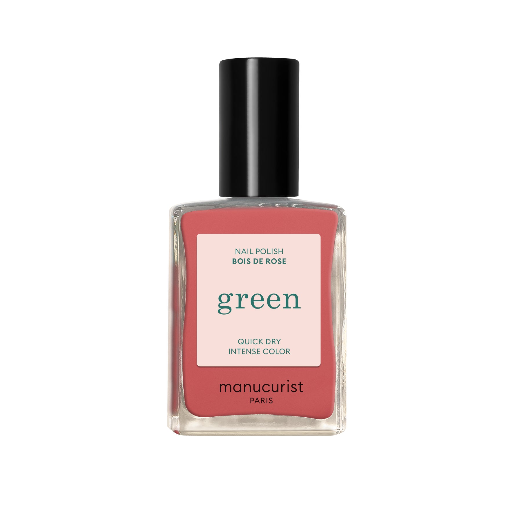 Manucurist Green schnoucí lak na nehty – Bois de rose (15 ml) – dusty pink odstín Manucurist Green schnoucí lak na nehty - Bois de rose (15 ml) - dusty pink odstín