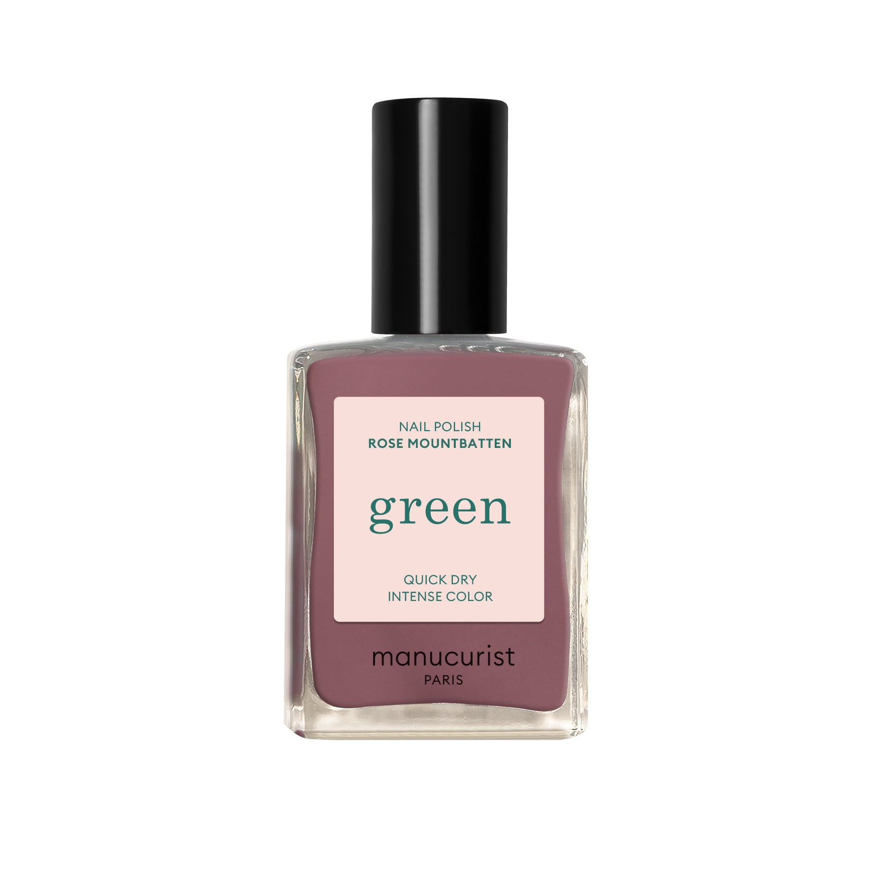 Manucurist Green schnoucí lak na nehty – Rose Mountbatten (15 ml) – růžová s šedohnědými podtóny Manucurist Green schnoucí lak na nehty - Rose Mountbatten (15 ml) - růžová s šedohnědými podtóny