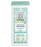SO’BiO étic Gel sprchový BEZ MÝDLA s lotosovým květem BIO (650 ml) - ideální pro suchou a citlivou pokožku