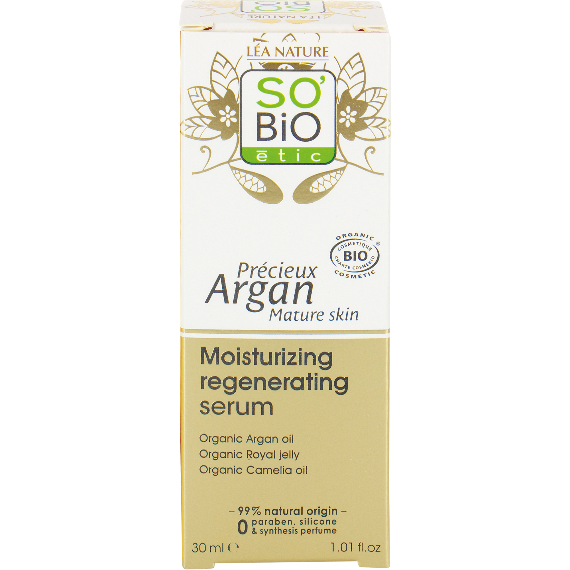 SO’BiO étic Anti-Age Precieux Argan Sérum hydratační a regenerační GOLD BIO (30 ml) – s kyselinou hyaluronovou SO’BiO étic Anti-Age Precieux Argan Sérum hydratační a regenerační GOLD BIO (30 ml) - s kyselinou hyaluronovou
