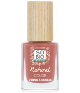 SO’BiO étic Lak na nehty - 65 růžová nude (11 ml) - se zářivou a intenzivní barvou