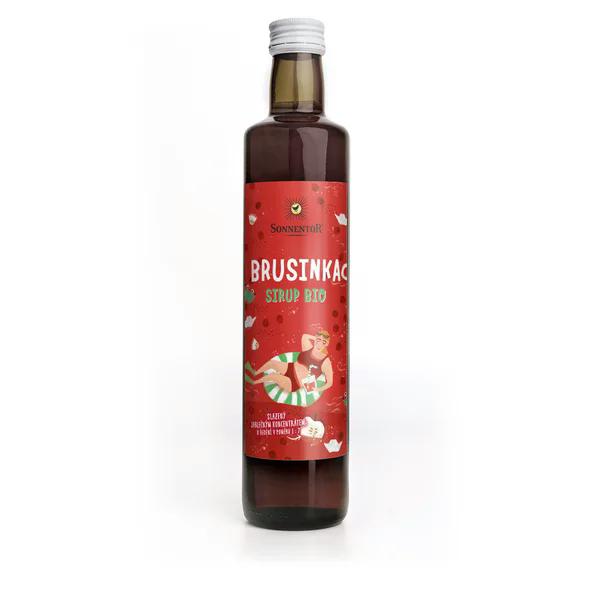 Sonnentor Sirup BIO – brusinka (500 ml) – bez přidaného cukru Sonnentor Sirup BIO - brusinka (500 ml) - bez přidaného cukru